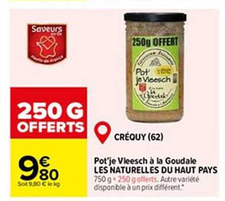 pot'je vleesch à la goudale les naturelles du haut pays