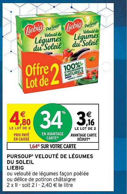 Pursoup' Velouté De Légumes Du Soleil Liebig