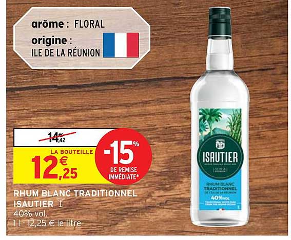 Rhum Blanc Traditionnel Isautier
