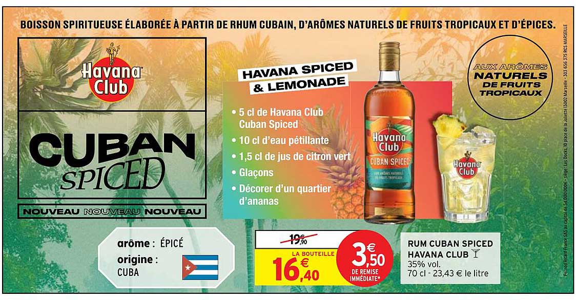 Rum Cuban Spiced Havana Club