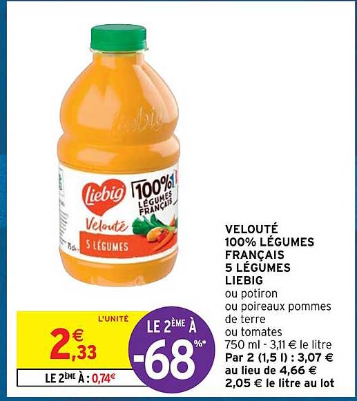 Velouté 100% Légumes Français 5 Légumes Liebig