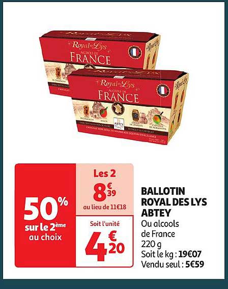 ballotin royal des lys abtey