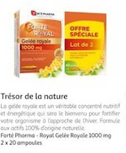 Forté Pharma - Royal Gelée Royale 1000 Mg 2 X 20 Ampoules