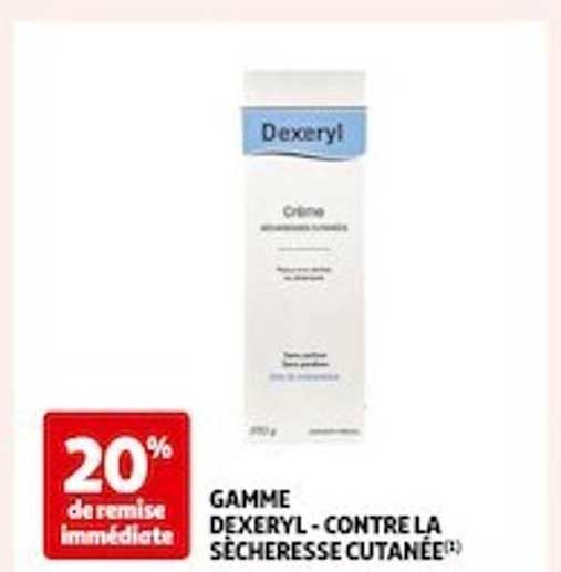 gamme dexeryl - contre la sècheresse cutanée