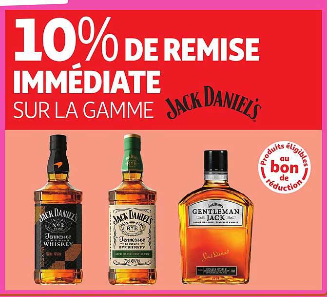 la gamme jack daniel's