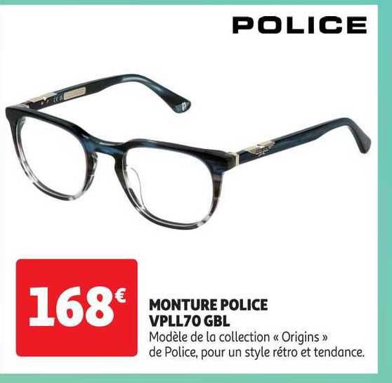 monture police vpll70 gbl