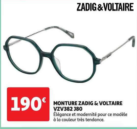 monture zadig & voltaire vzv382 j80