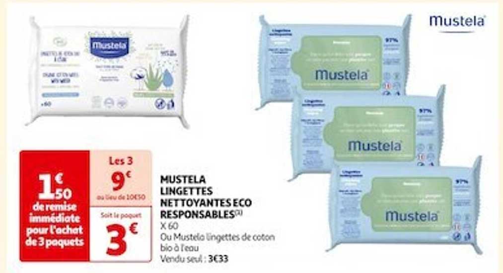 mustela lingettes nettoyantes éco responsables