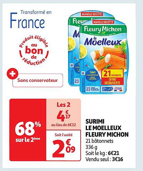 surimi le moelleux fleury michon