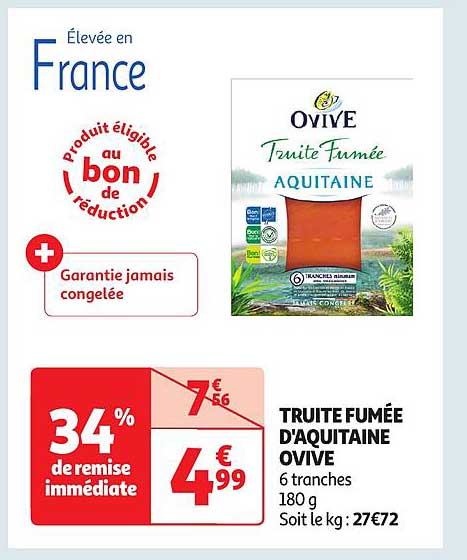 truite fumée d'aquitaine ovive
