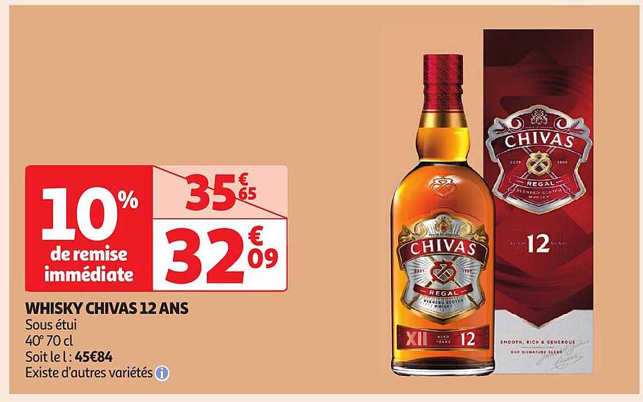 whisky chivas 12 ans