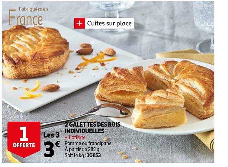 2 galettes de rois individuelles