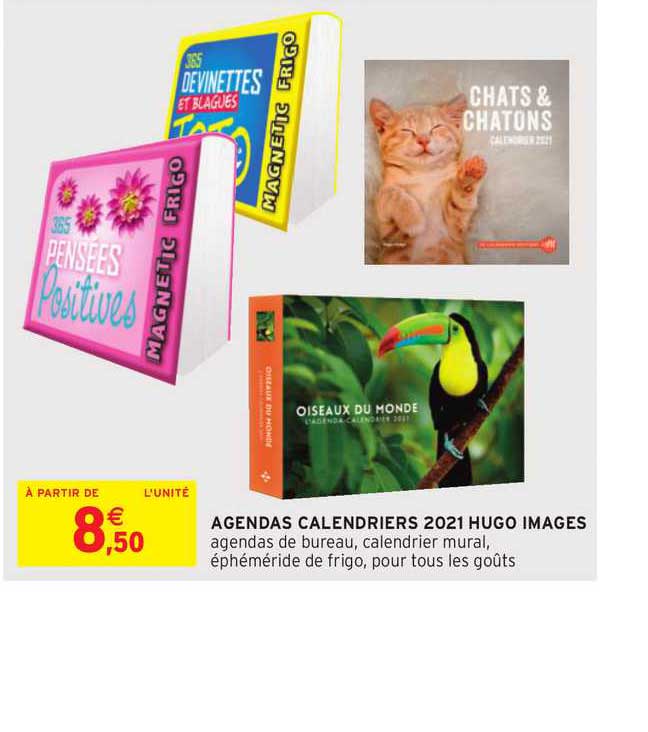 agendas calendriers 2021 hugo images