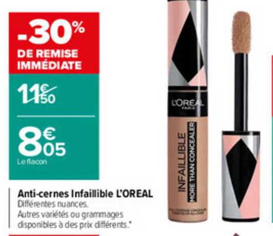 anti-cernes infaillible l'oréal