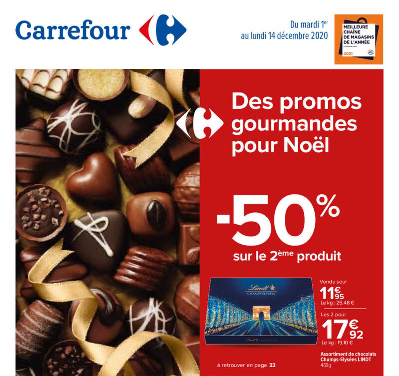 assortiment de chocolats champ élysées lindt