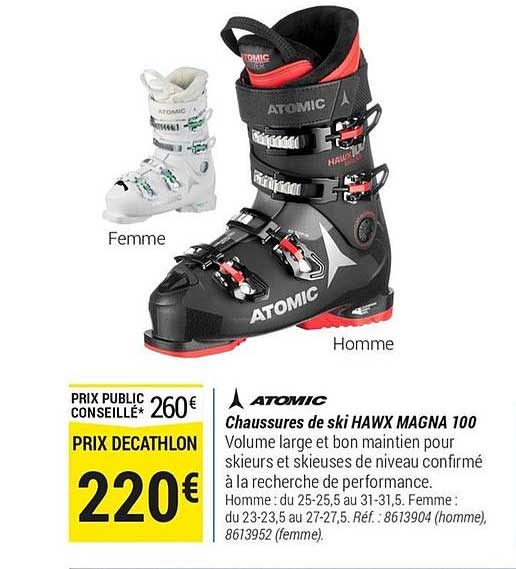 atomic chaussures de ski hawx magna 100