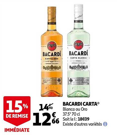 bacardi carta