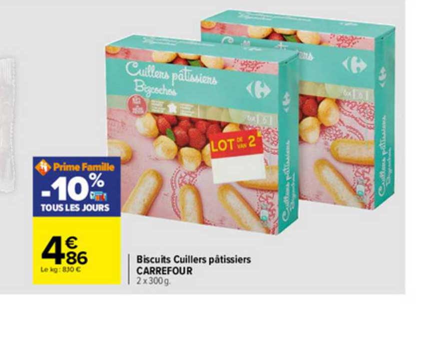 biscuits cuillers pâtissiers carrefour