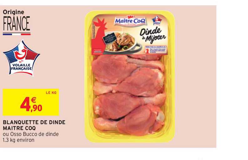 blanquette de dinde maître coq