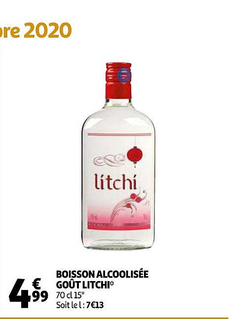 boisson alcoolisée goût litchi
