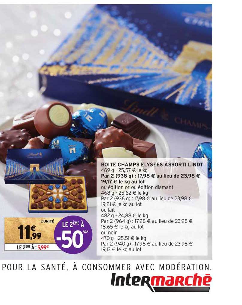 boite champs elysées assorti lindt