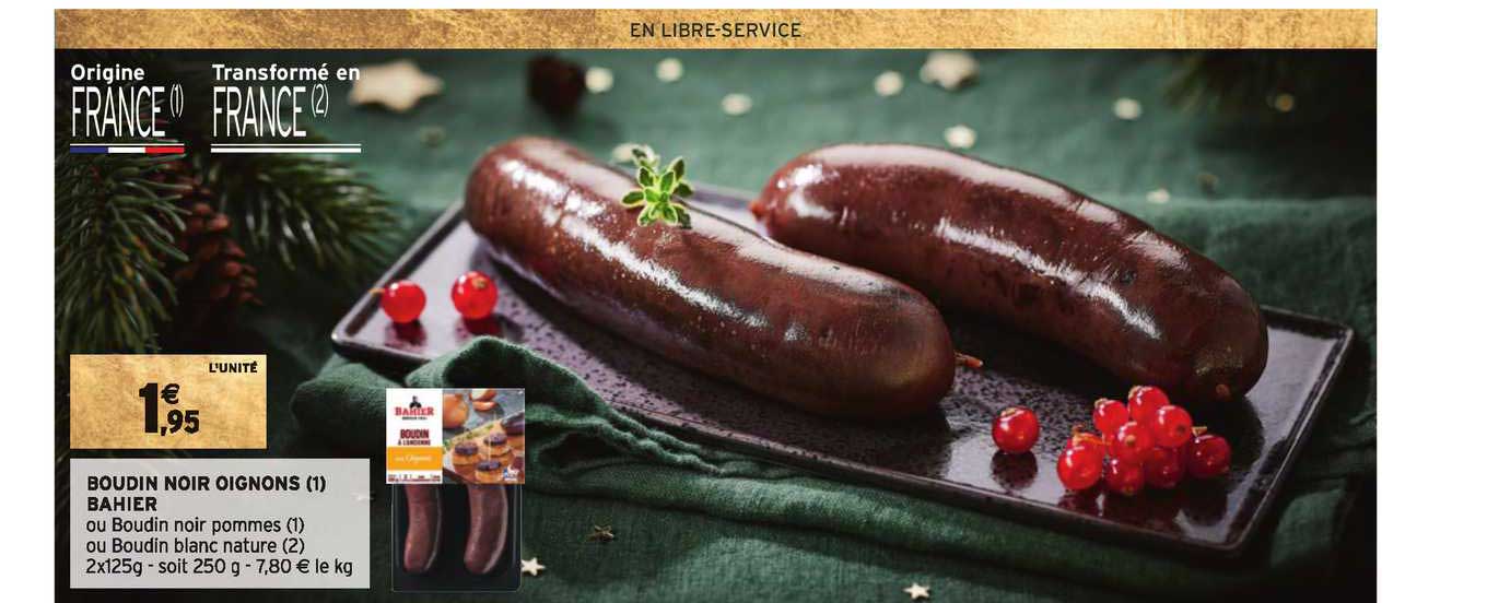 Boudin Noir Oignons Bahier
