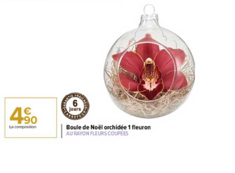 boule de noël orchidée 1 fleuron