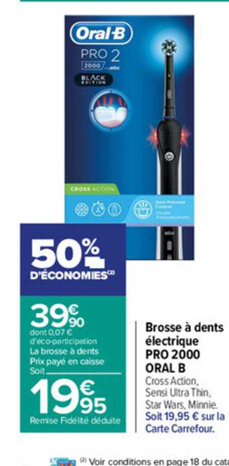 brosse à dents électrique pro 2000 oral b