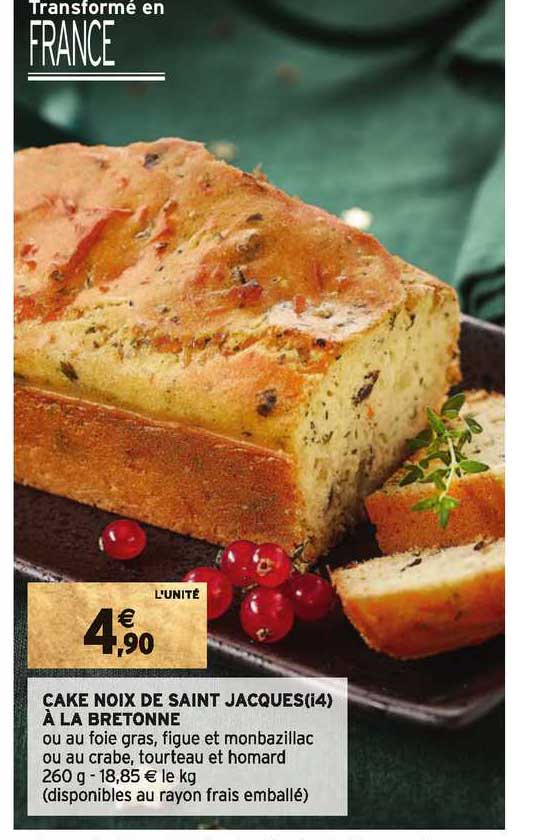 cake noix de saint jacques à la bretonne