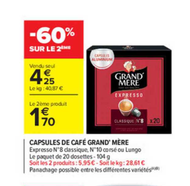 capsules de café grand' mère