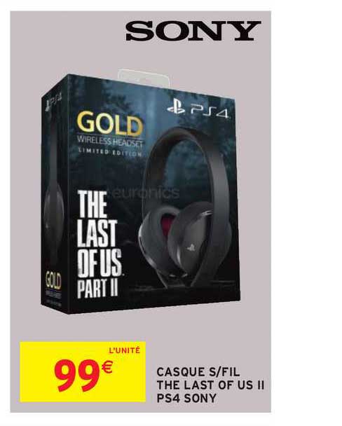 casque s fil the last of us ii ps4 sony