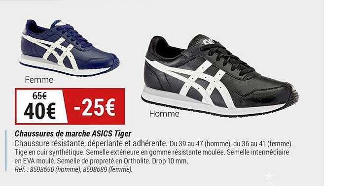 chaussures de marche asics tiger