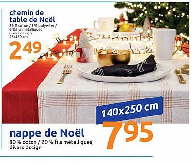 Chemin De Table De Noël Nappe De Noël