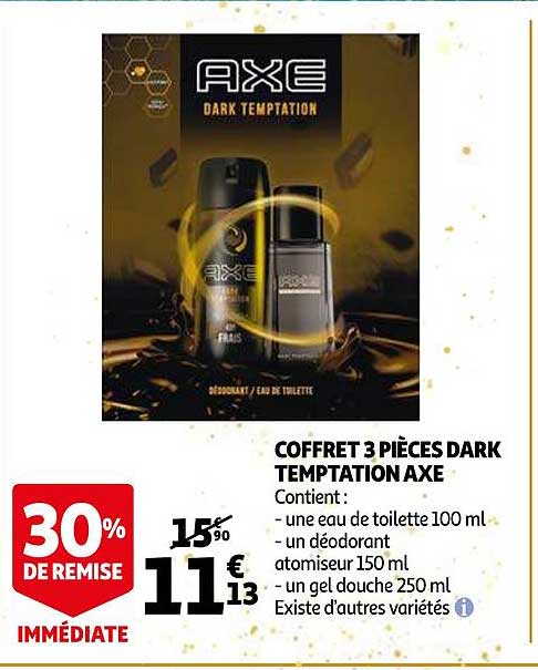coffret 3 pièces dark temptation axe