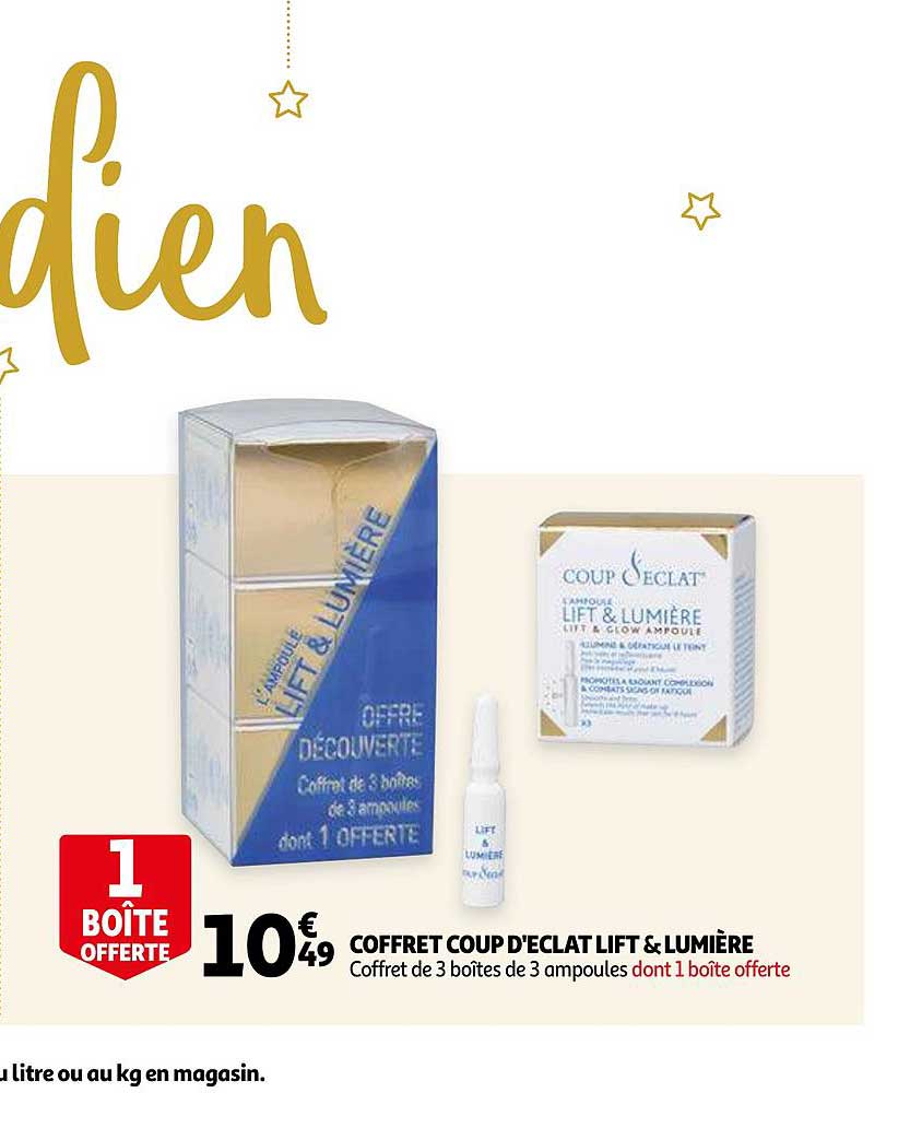 coffret coup d'éclat lift & lumière