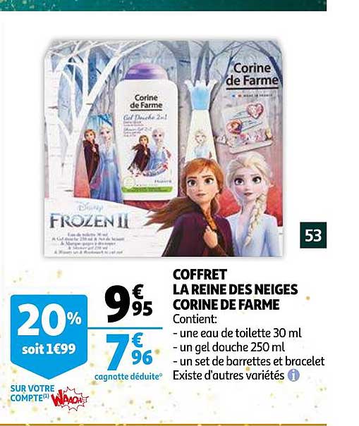 coffret la reine des neiges corine de farme