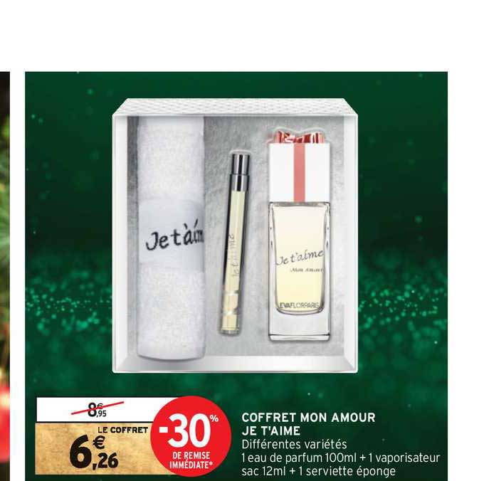 coffret mon amour je t'aime -30% de remise immédiate
