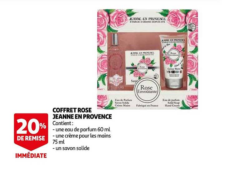 coffret rose jeanne en provence