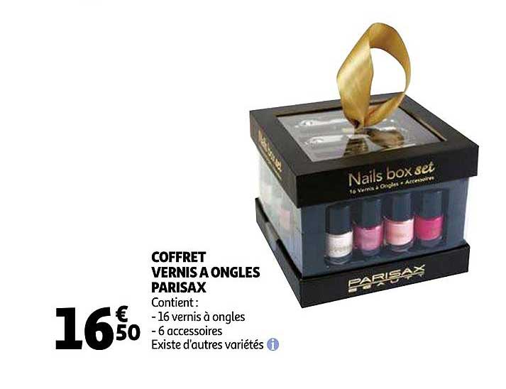 coffret vernis à ongles parisax