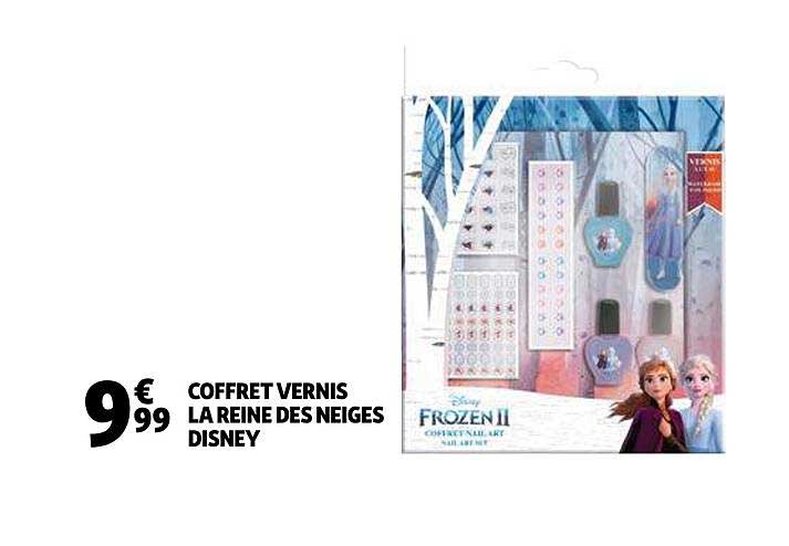 coffret vernis la reine des neiges disney