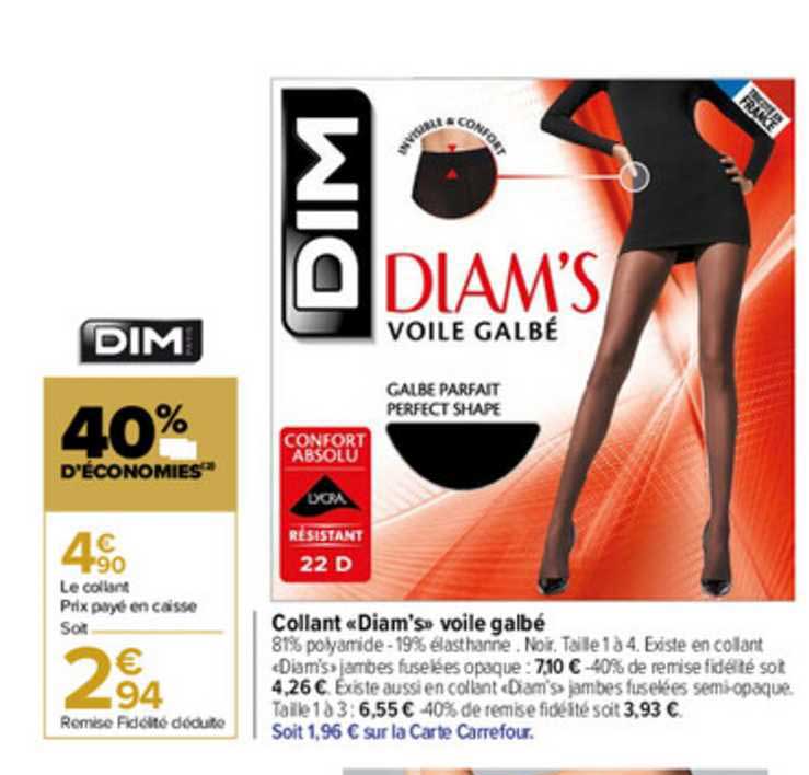 collant «diam's» voile galbé