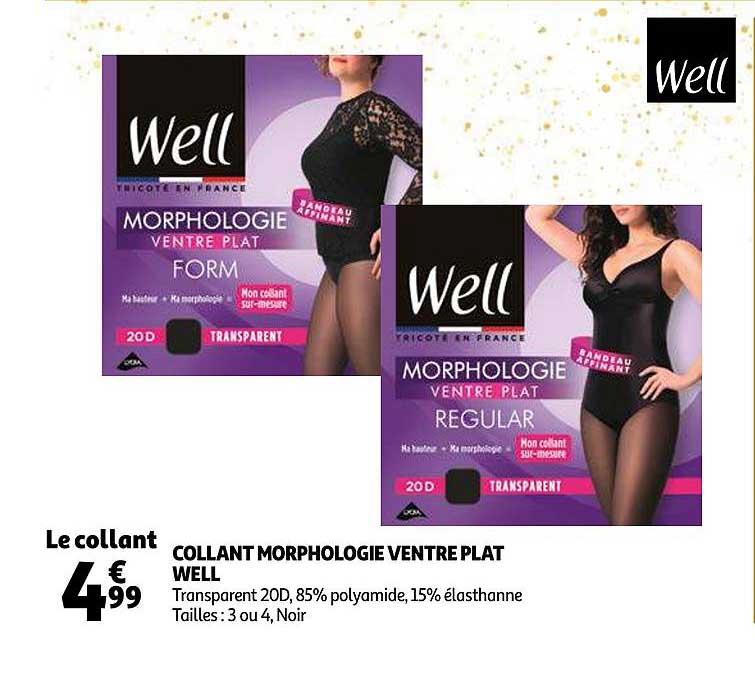 collant morphologie ventre plat well