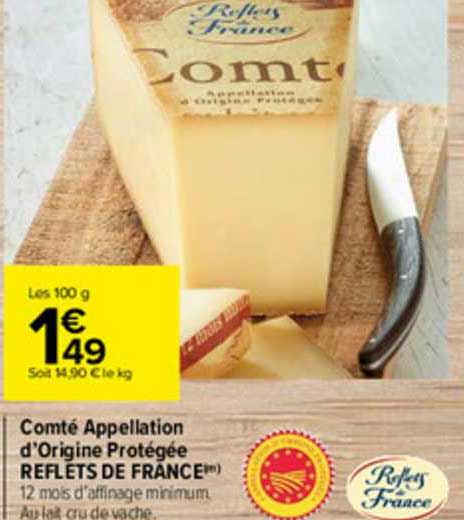 comté appellation d'origine protégée reflets de france