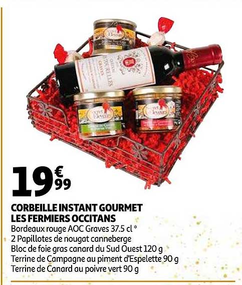 corbeille instant gourmet les fermiers occitans