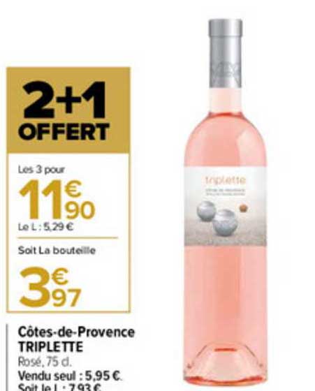 côtes de provence triplette