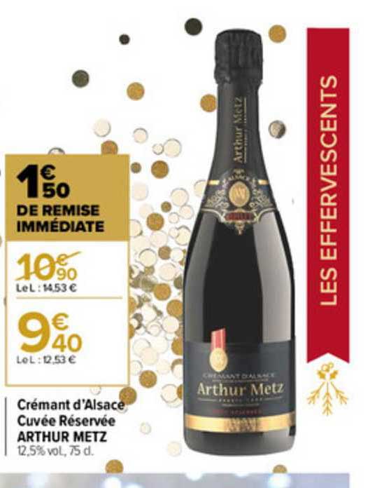 crémant d'alsace cuvée réservée arthur metz