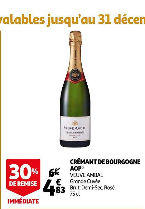 crémant de bourgogne aop veuve ambal