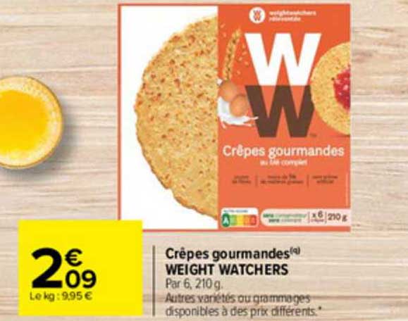 crêpes gourmandes weight watchers