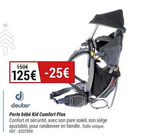 deuter porte bébé kid comfort plus