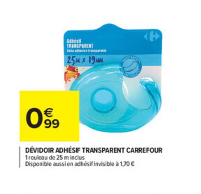 Dévidoir Adhésif Transparent Carrefour